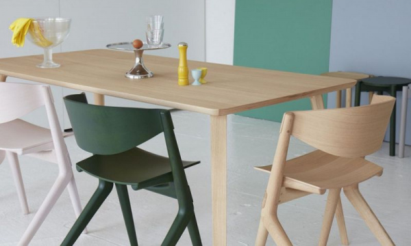 スカウトチェア / ピンクホワイトKarimoku New Standard（カリモク