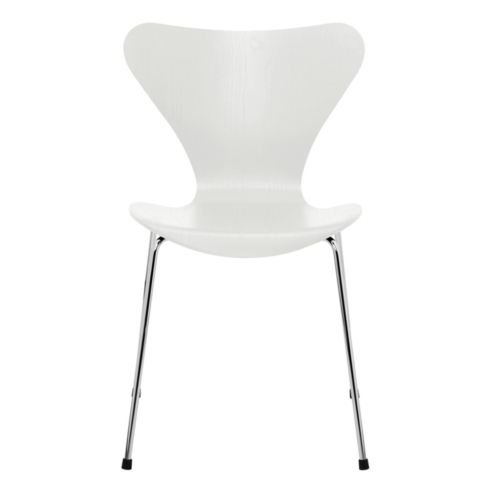 セブンチェア 3107 / カラードアッシュ ホワイト / クローム脚FRITZ