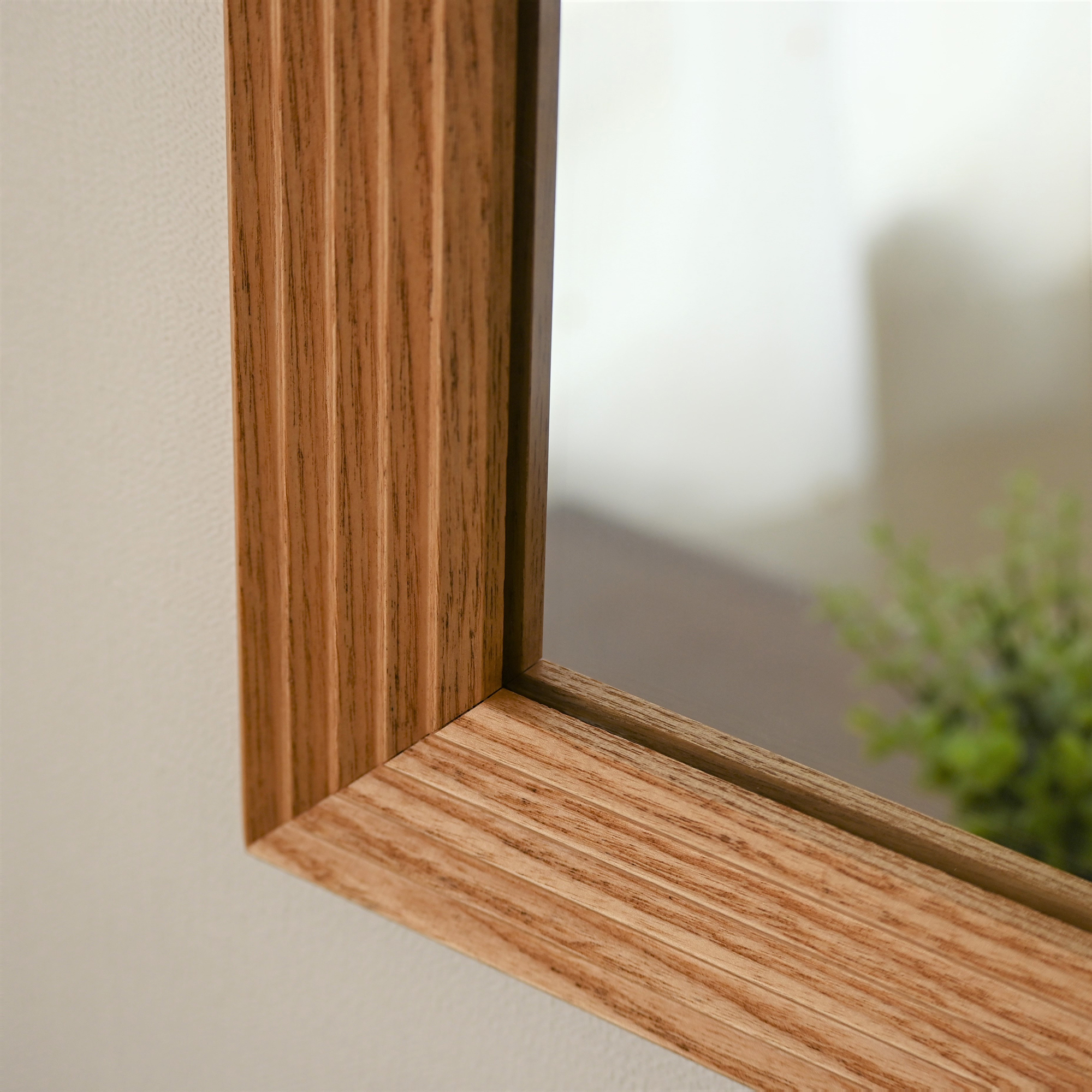 W700×700 Carre キャレ ウォールミラー 全身 鏡 壁掛け 天然木 日本製
