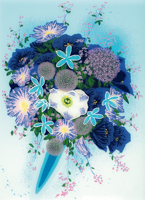 flowers トルコキキョウ - 版画家 小暮真望