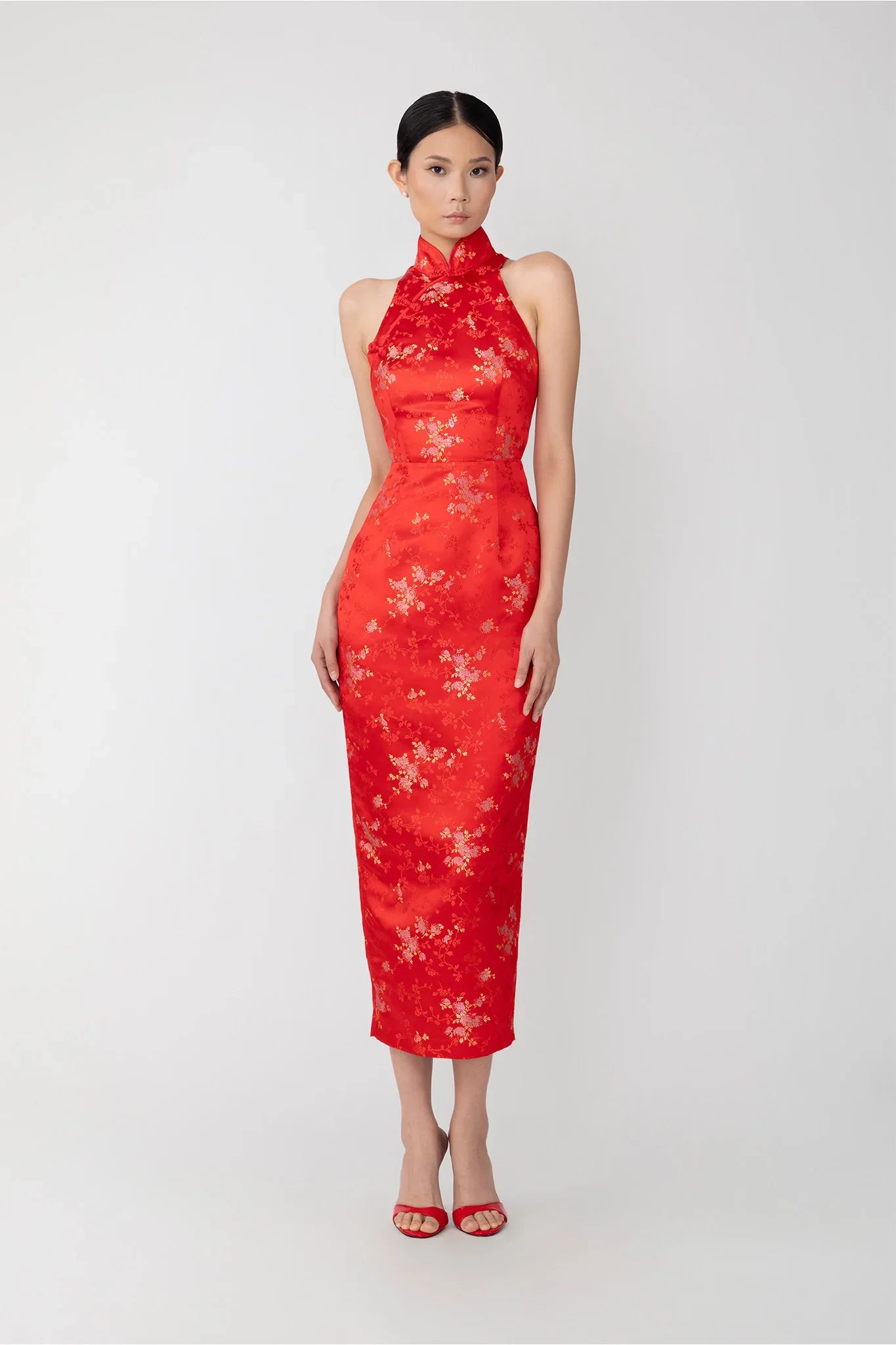 Jill Chinese Jacquard Pencil Dress – SAU LEE