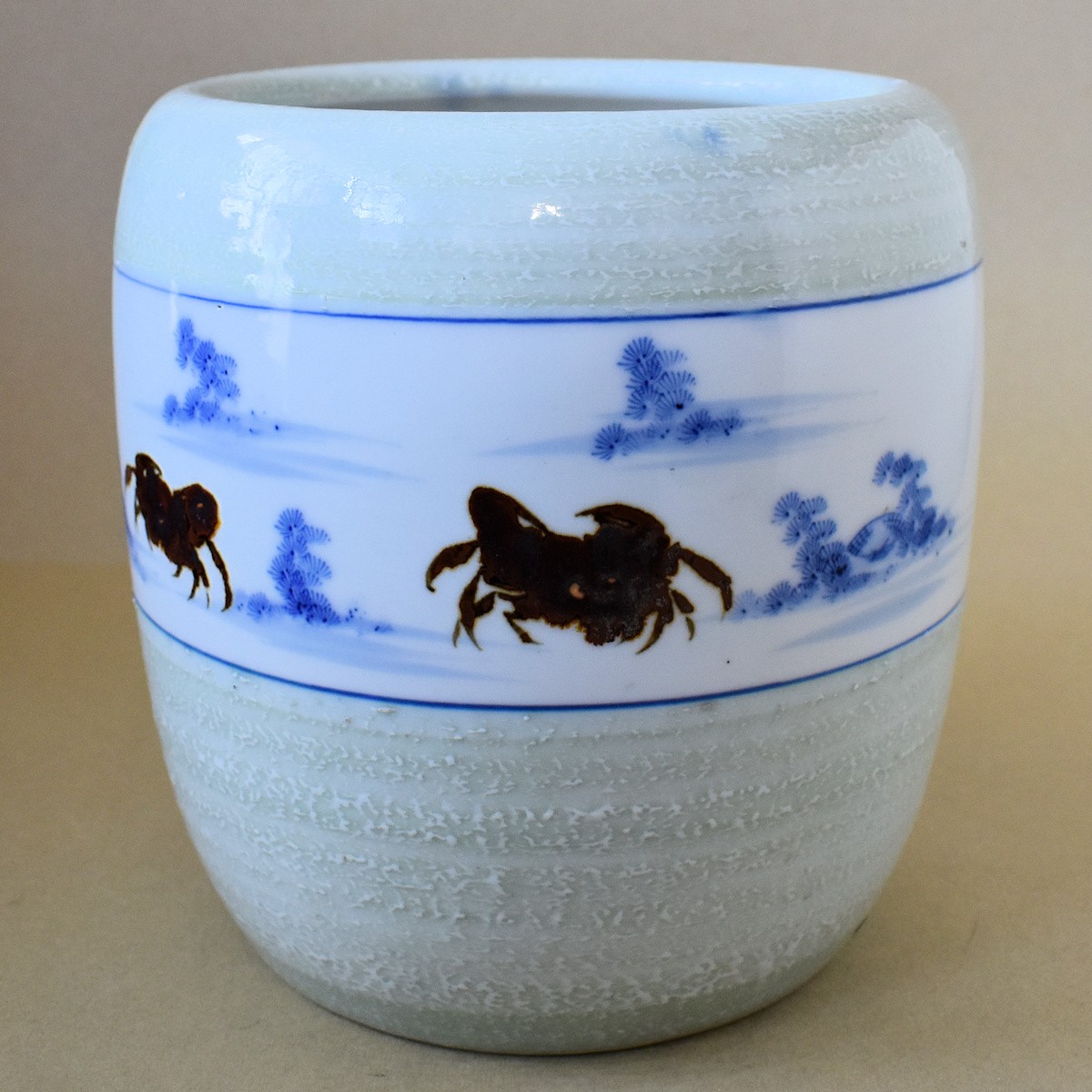 火鉢と炭道具の販売 骨董 斎明堂 / 染付火鉢