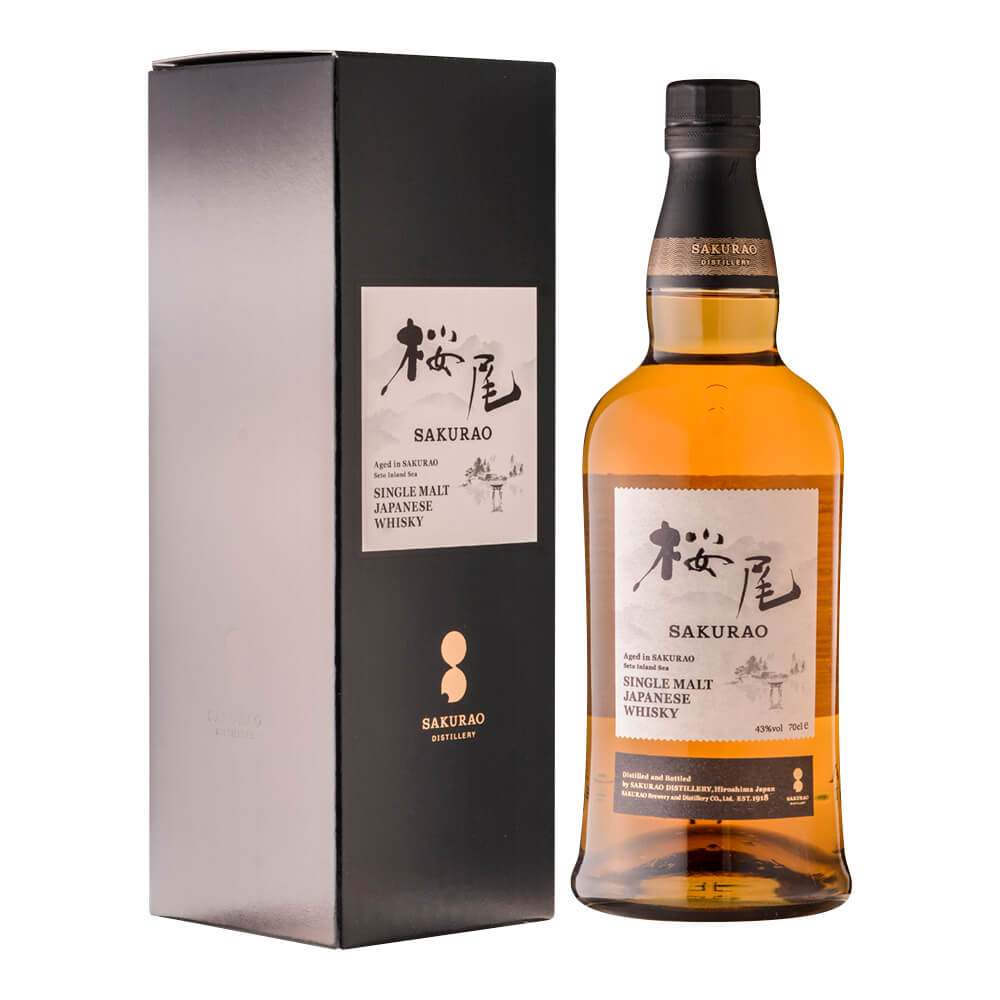 シングルモルト ジャパニーズ ウイスキー 桜尾 43% 700ML SINGLE MALT
