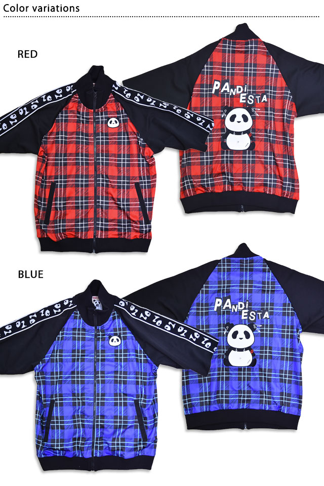 チェックでPUNKなパンダジャージ PANDIESTA JAPAN 585100 パンディ