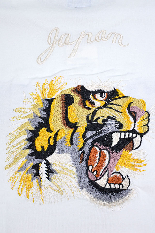 スカ半袖Tシャツ「TIGER HEAD」 テーラー東洋 TT79391 和柄 和風 トラ