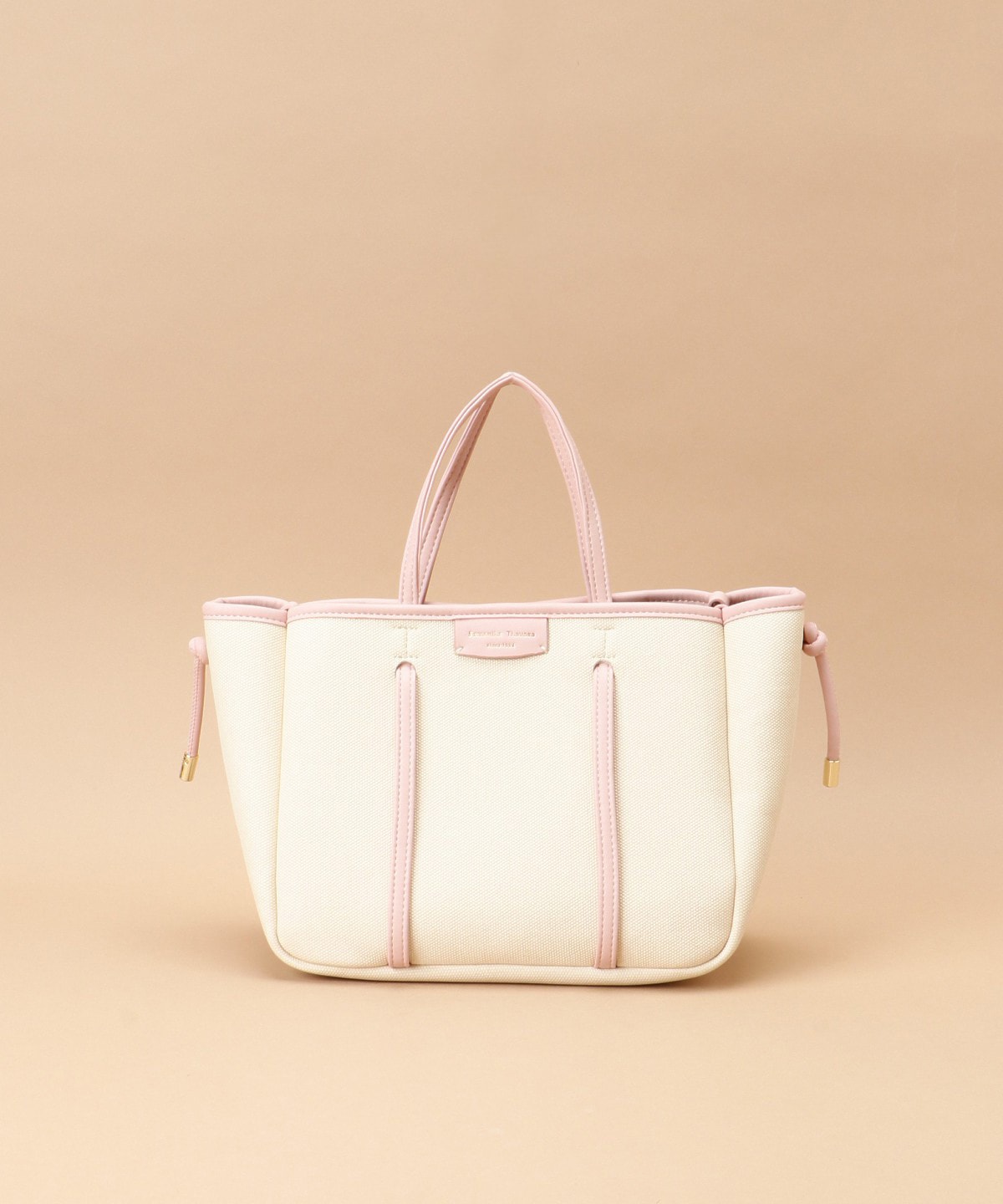 キャンバスデザイン 合皮トートバッグ 小サイズ(FREE ピンク