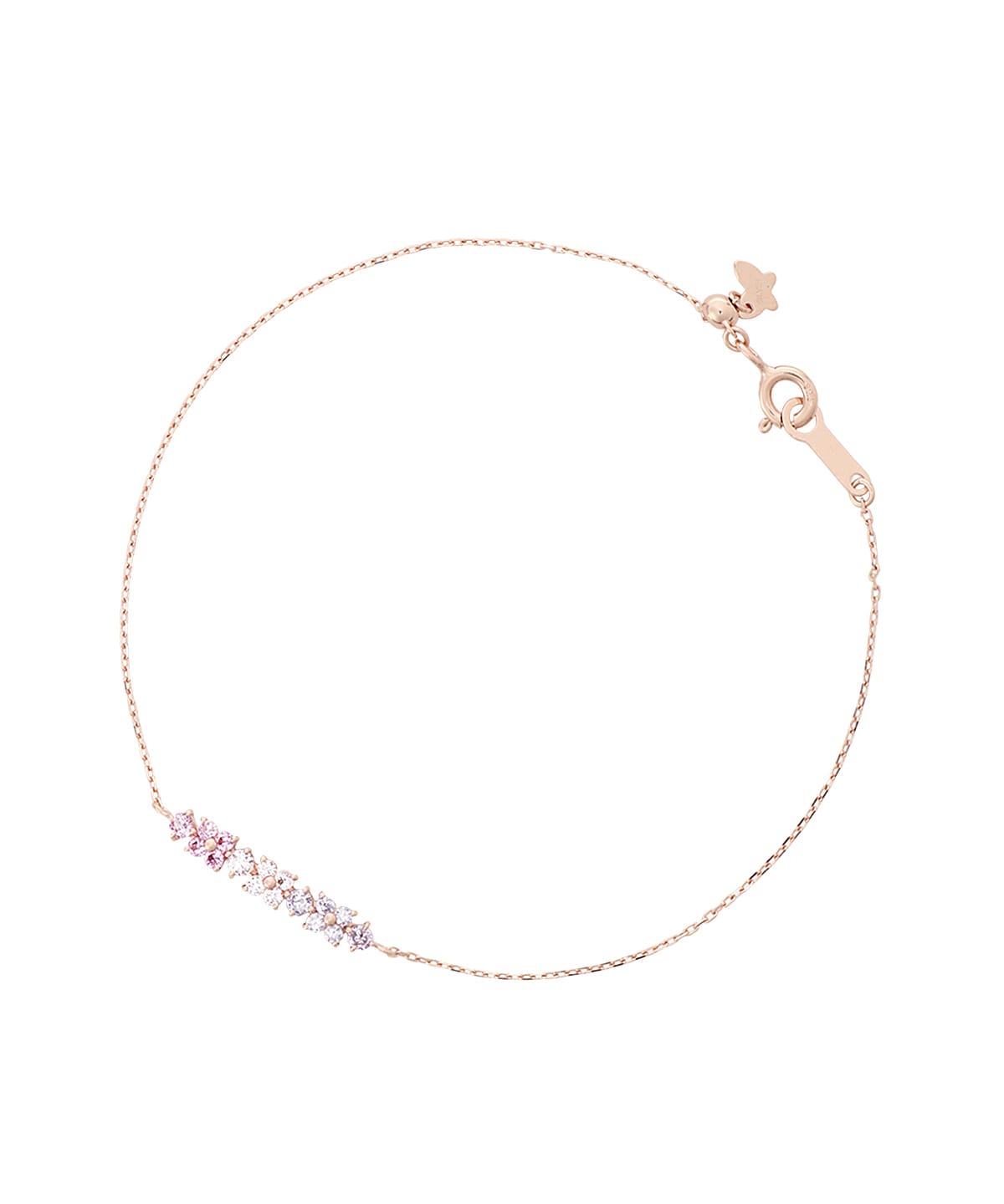 K10 YG フラワーパールブレスレット(18cm K10 イエロー): Samantha