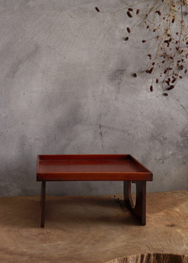 春慶塗り 足付き膳 透かし お盆 お膳 Antique Sam's Collection