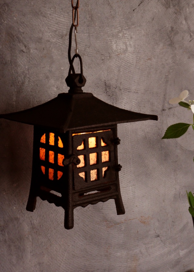 鉄灯篭 灯籠 燈篭 灯もの 和風照明 照明 古道具 民具