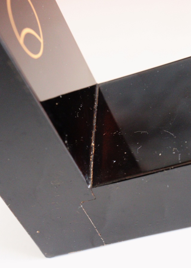 壷々蒔絵炉縁 塗師平安胡春作 蒔絵 茶道具 炉