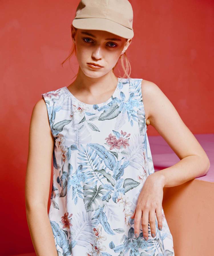 水陸両用】 プリントカップ付きトップス M・L 【Reir（レイール