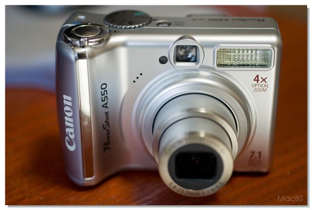 Canon PowerShot A550 | MacBSの日常生活的日記