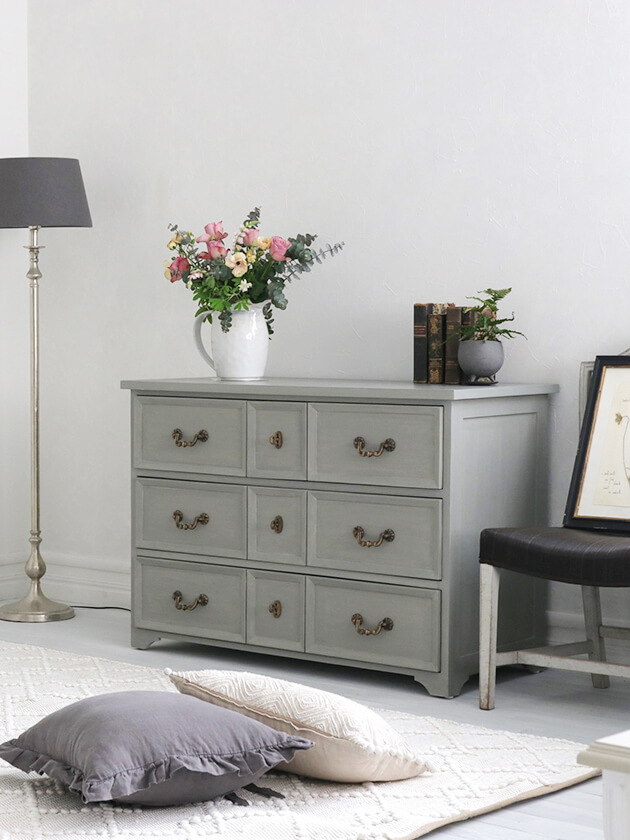 フレンチスタイル グレー チェスト ブランドジュリエオリジナル