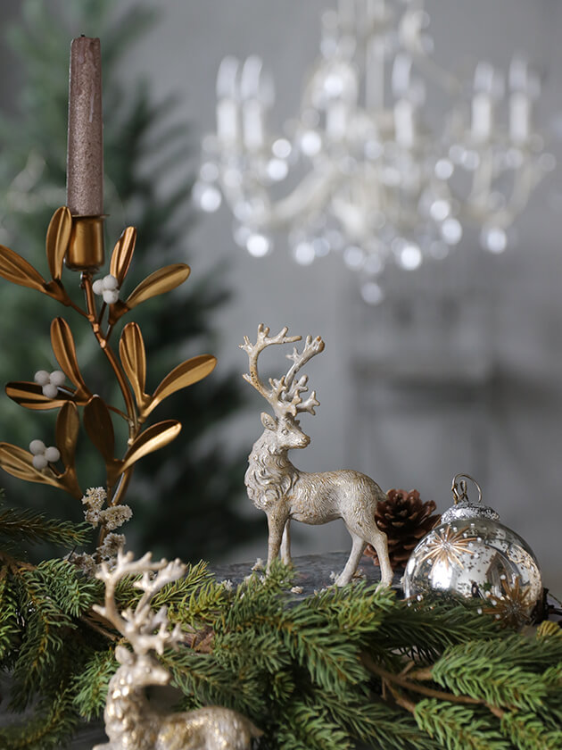 Lene Bjerreトナカイstanding Eライトゴールド