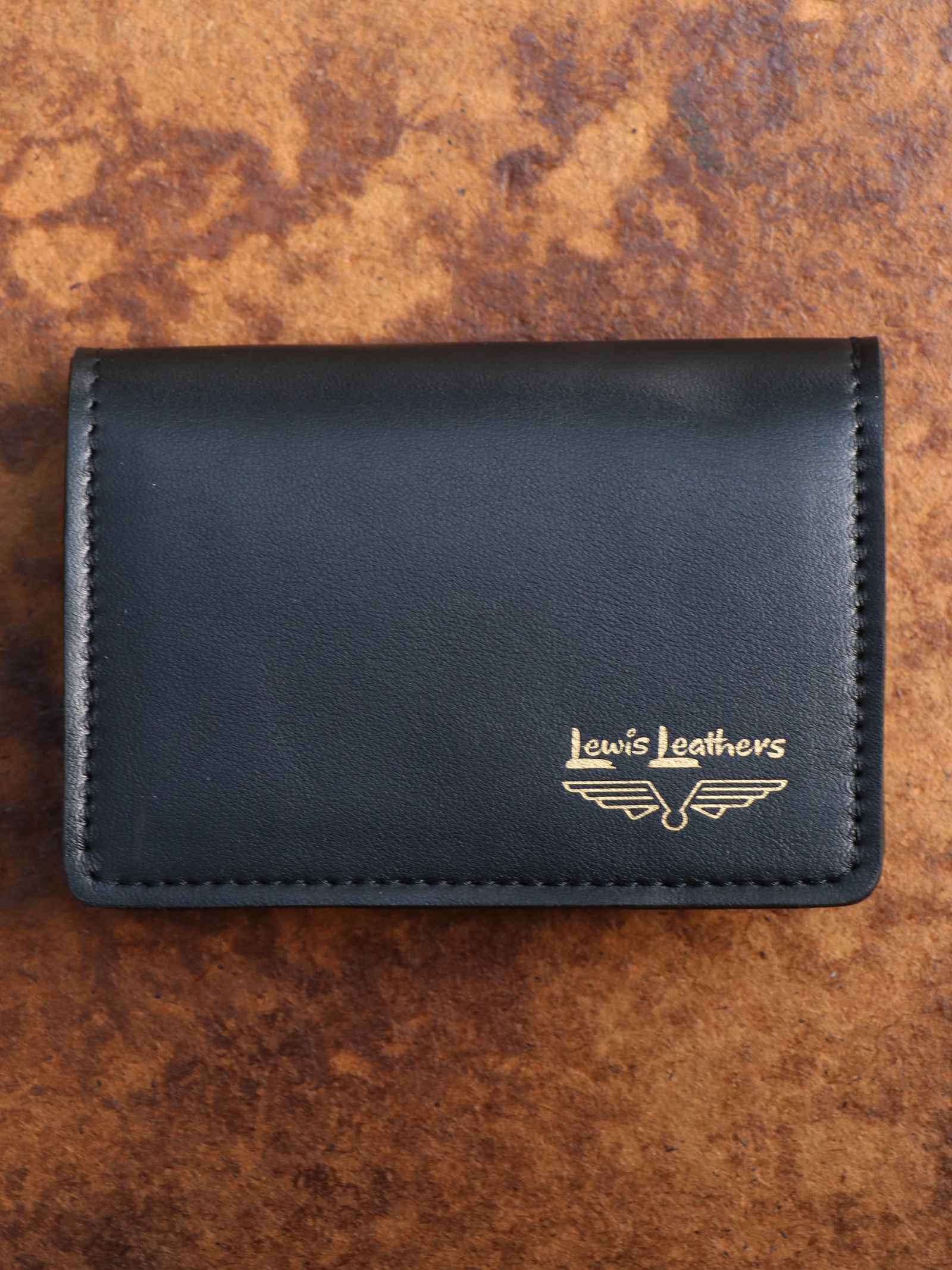 Lewis Leathers - LEWIS LEATHERS CARD CASE (BLACK) | SKANDA