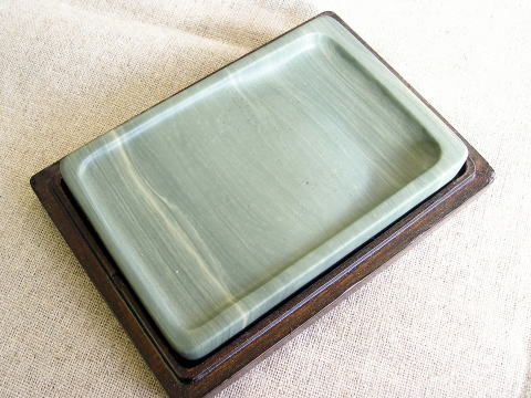 松花江緑石硯 5インチ - 習字セット・習字道具販売 習字屋