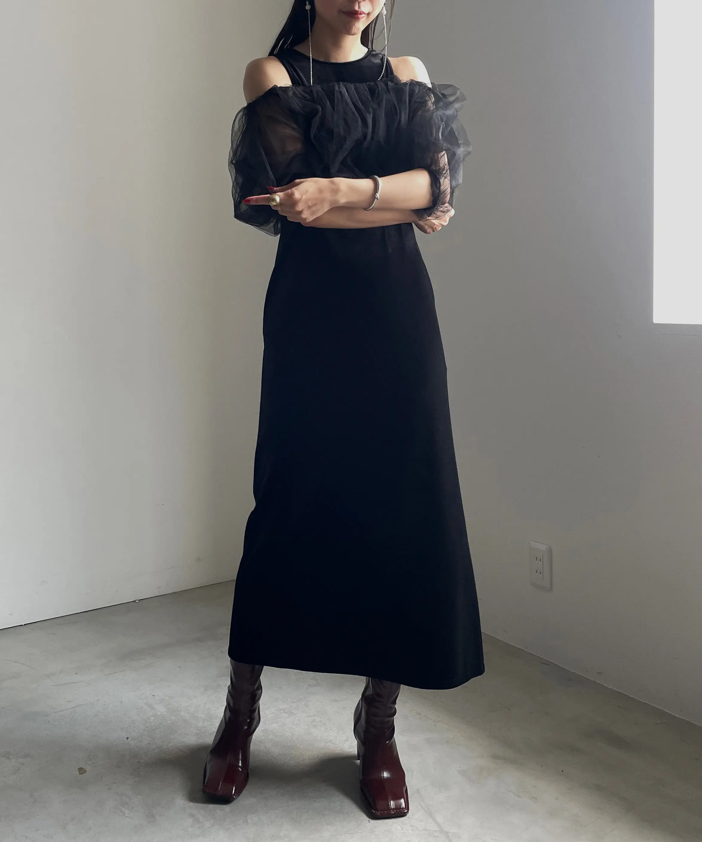 Mサイズ】UND MANY WAY BALLOON VEIL DRESS Ameri VINTAGE（アメリ