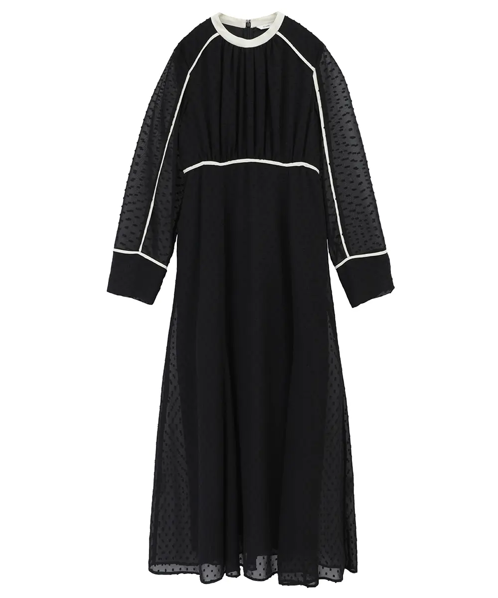 1サイズ】DOT CUT JAQUARD ONE PIECE CLANE（クラネ）のレンタル