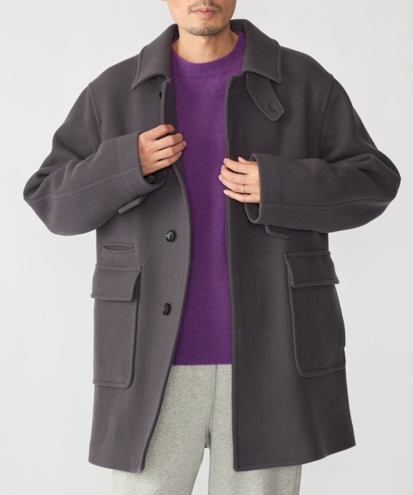 SHIPS: S140 ウールシルク ステンカラー コート｜ SHIPS 公式サイト