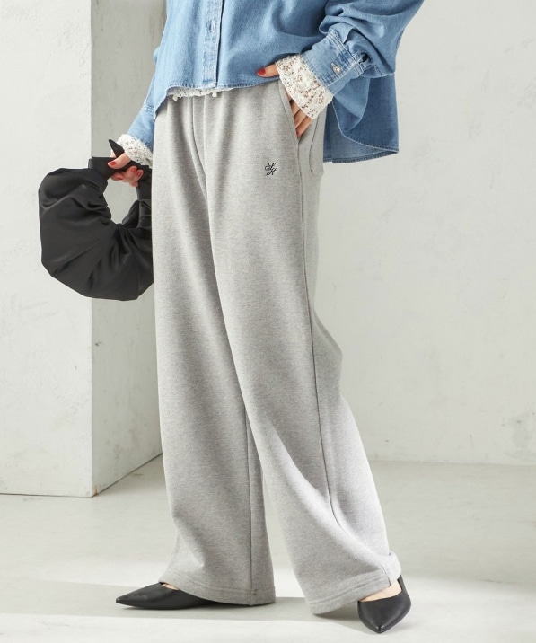 洗濯機可能〉AZUMA 裏毛 刺繍 パンツ｜ SHIPS 公式サイト