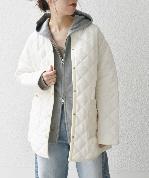 Traditional Weatherwear: ARKLEY キルティング ミドル ノーカラー