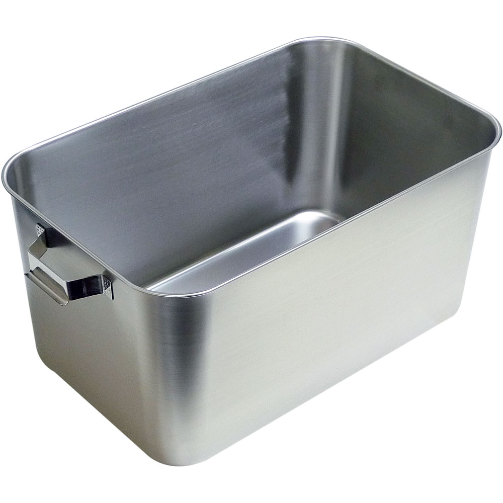 スギコ 18-8 ステンレス 給食バット・固定ハンドル付 研磨有 SH-6038