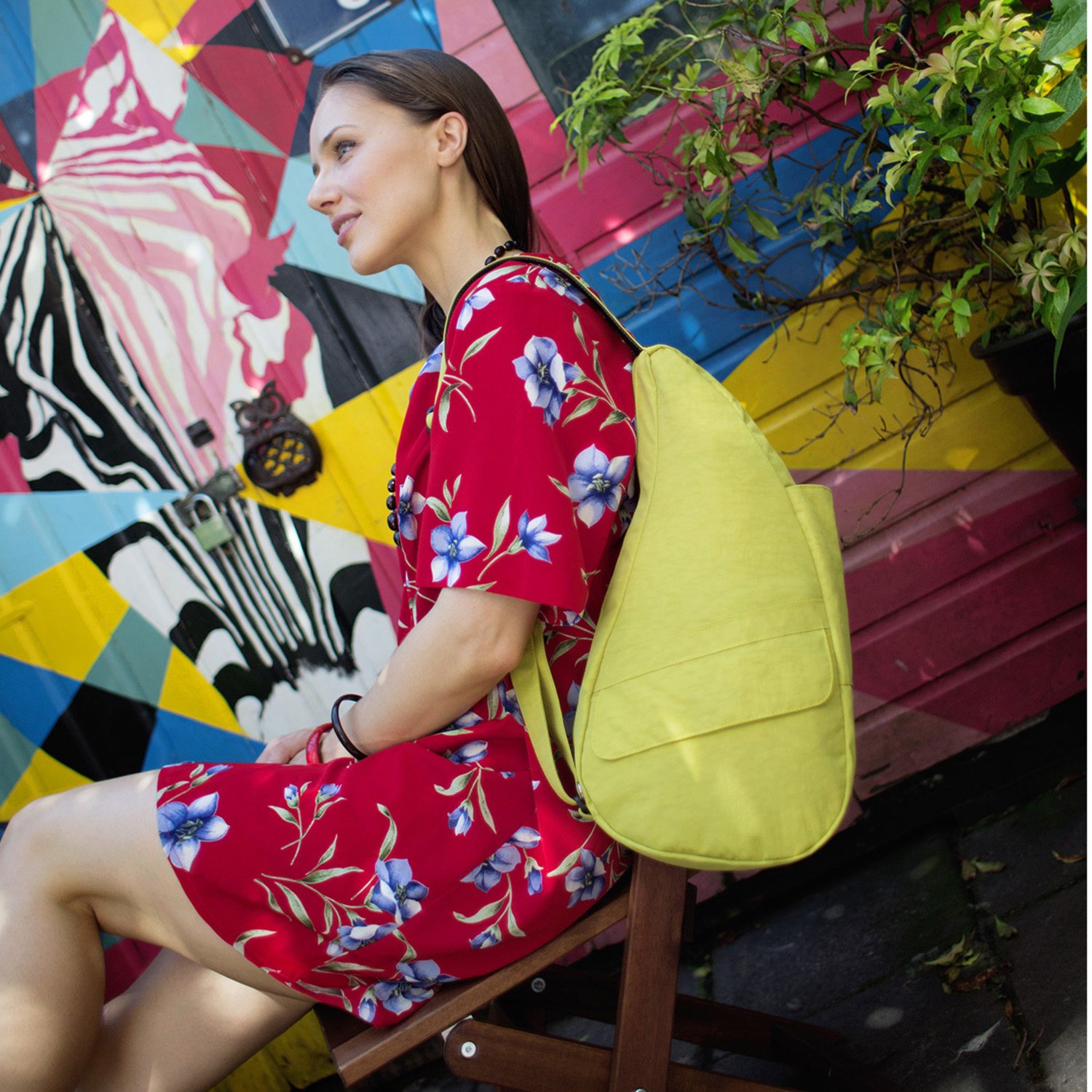 ヘルシーバックバッグ ポーチ付 はっ水 テクスチャードナイロン