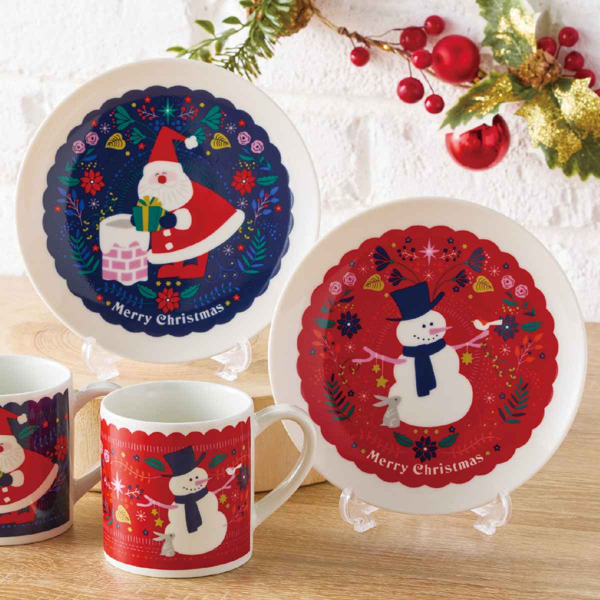 トールペイント クリスマスの絵皿 トールペイント クリスマスの絵皿