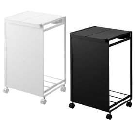 山崎実業 tower 蓋付き目隠し分別ダストワゴン 3分別 ホワイト