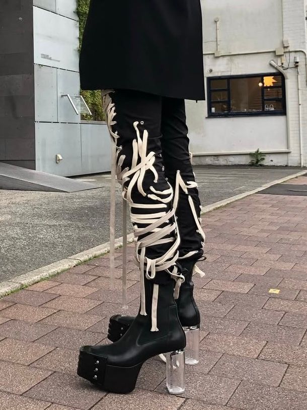 RICK OWENS - 【25SS】クリアソール グリルド キスブーツ / GRILLED