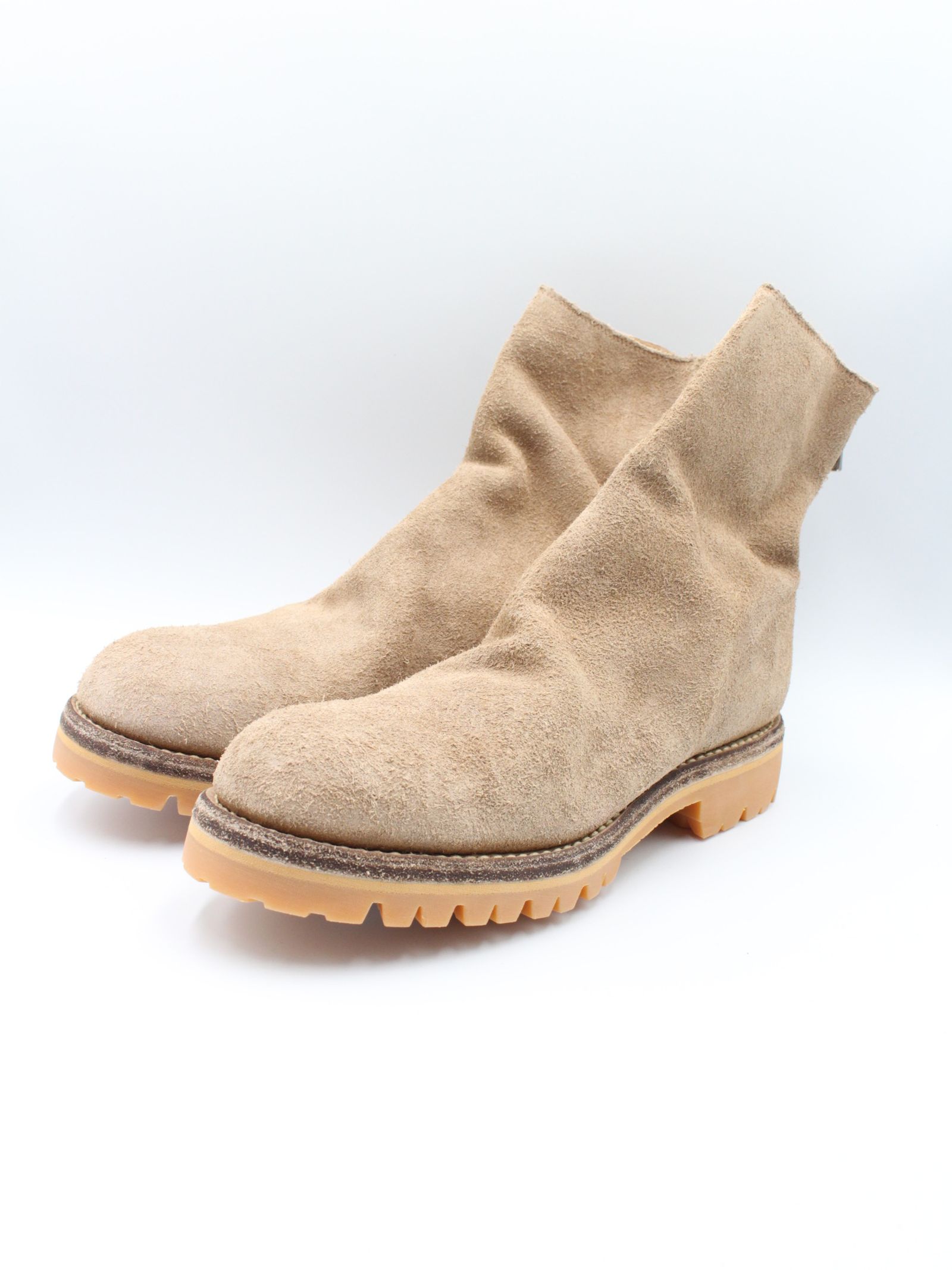 GUIDI - 【796V】馬革 バックジップ ホース リバース レザー ブーツ