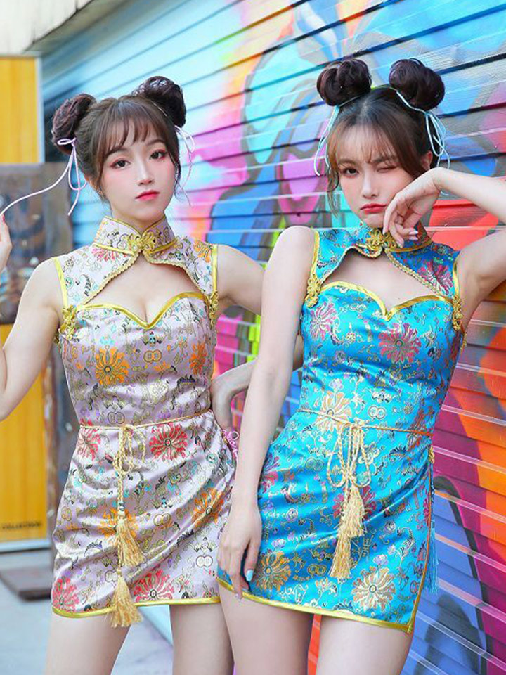 即日発送】セクシーチャイナドレス5カラー《ハロウィンコスプレ4点