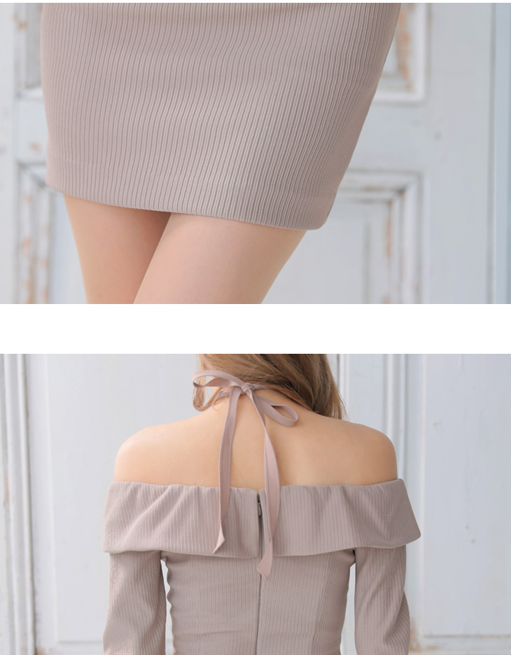 XSサイズあり【Glossy/グロッシー】フロントジッパー/ オフショルダー