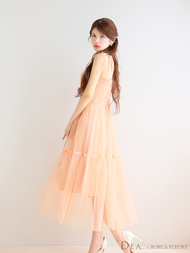 XS-Lサイズあり【DEA./ディア】ショルダーリボン/ フレア/ チュール