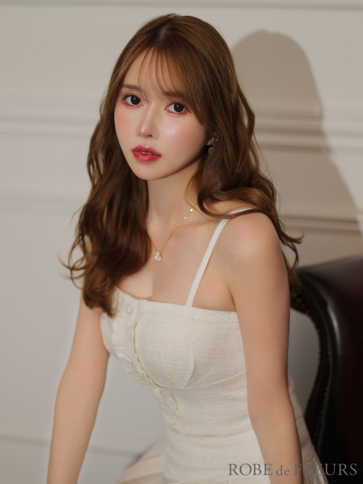 XSサイズあり【ROBE de FLEURS/ローブドフルール】ラメツイード