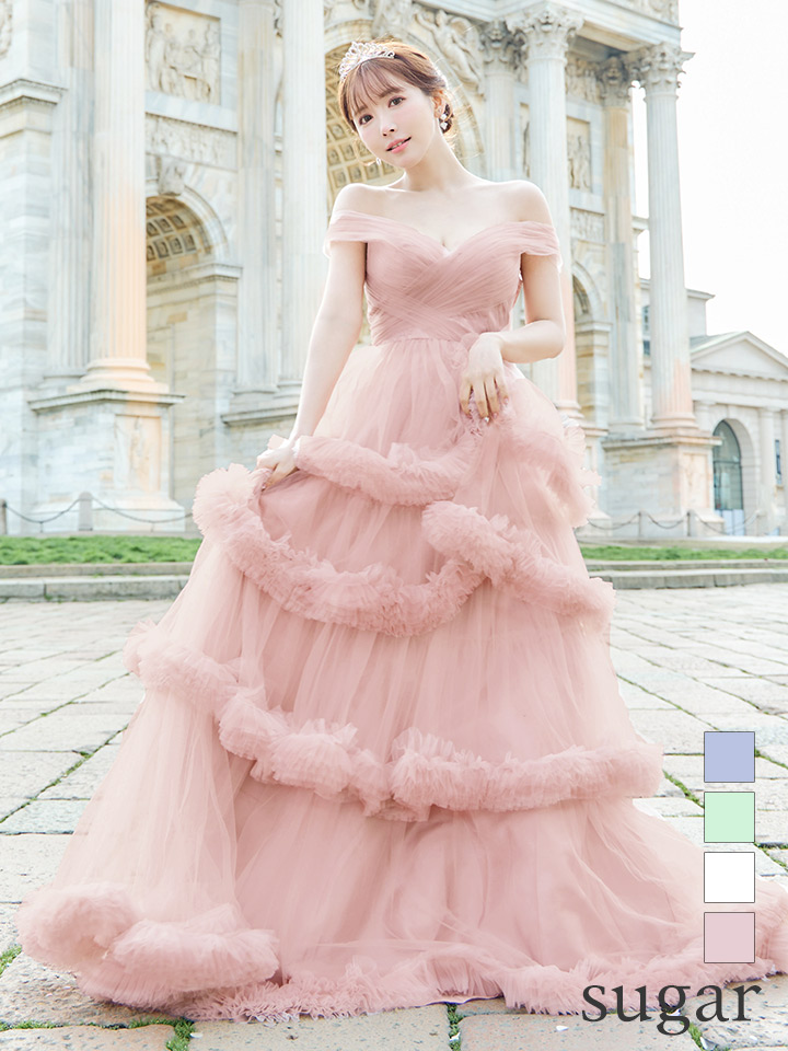 Lサイズあり【JEAN MACLEAN/ジャンマクレーン】オフショル/ フリル