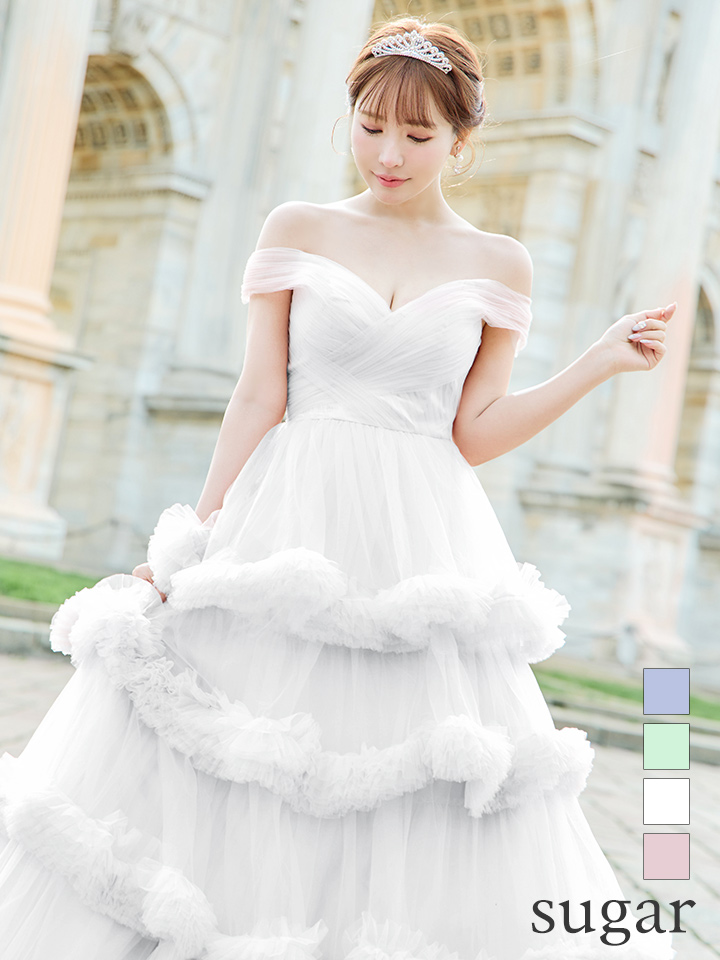 Lサイズあり【JEAN MACLEAN/ジャンマクレーン】オフショル/ フリル