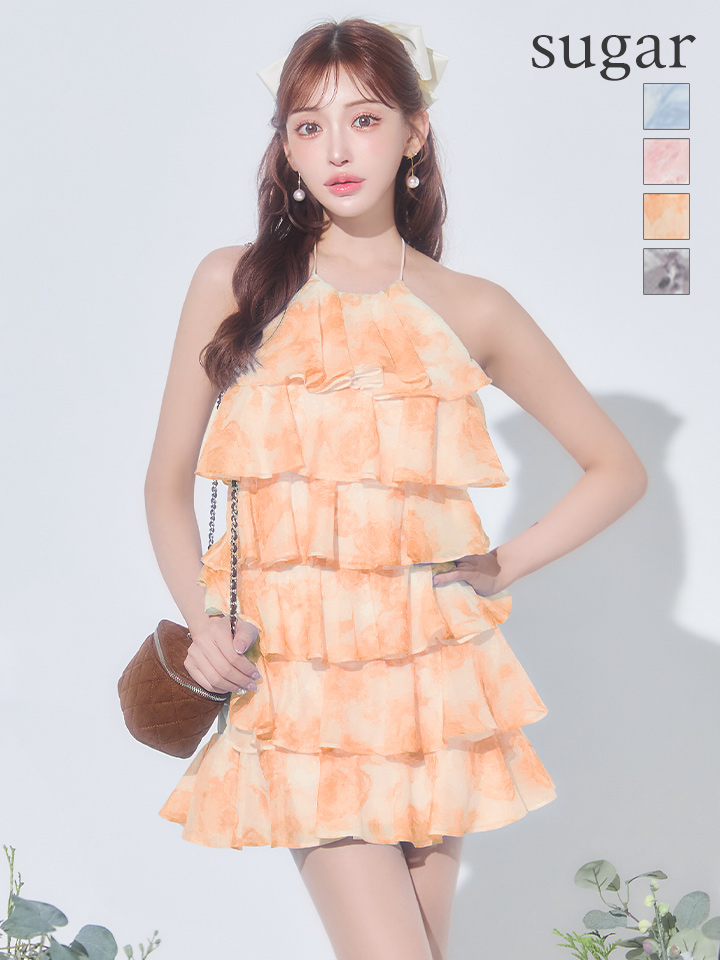 XSサイズあり【ROBE de FLEURS/ローブドフルール】シアーローズ