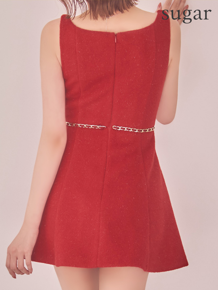 XSサイズあり【ROBE de FLEURS/ローブドフルール】ウエストリボン