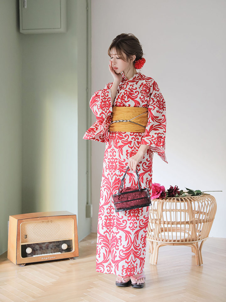 即日発送】【浴衣セール】【浴衣】sugar&Jewelsオリジナルデザイン！紅
