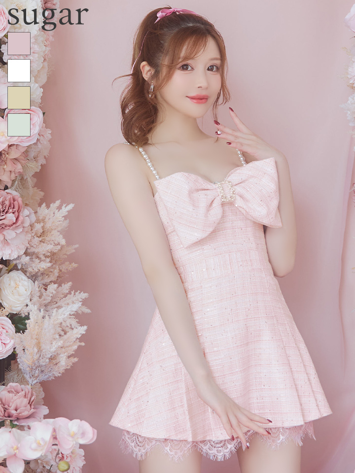 MA＊RS マーズ パフューム柄 見せブラトップス ピンク 日本製 MA＊RS