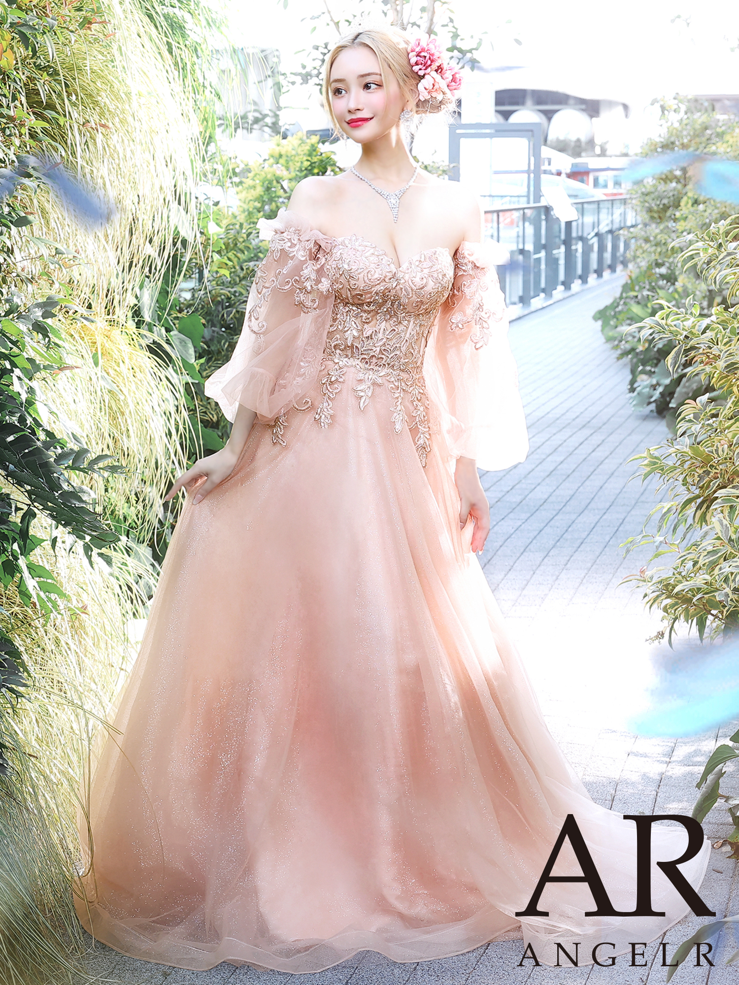 ANGEL R/エンジェルアール】ベア/ 袖あり/ オフショル/フレアスリーブ