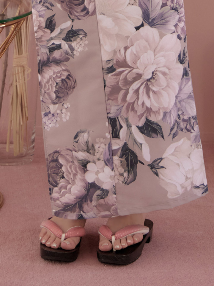 即日発送！】【浴衣】大人スウィートフラワー 牡丹柄 浴衣 【浴衣3点