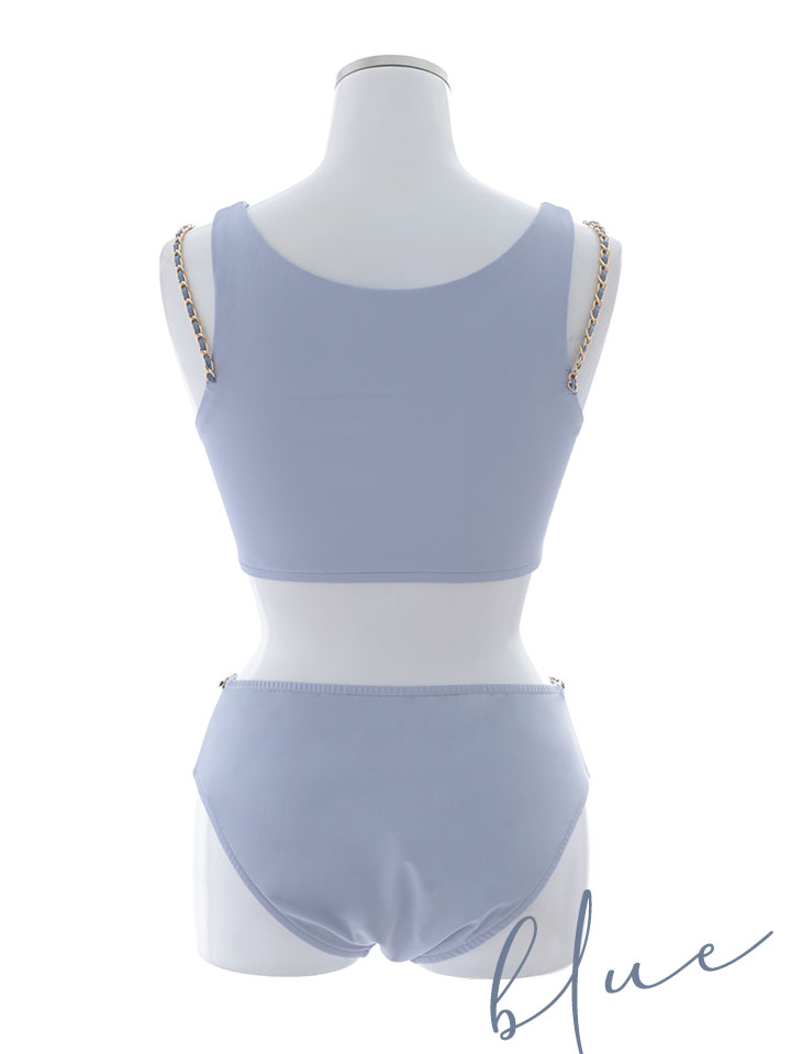 即日発送】【ビキニ】【水着】バストオープン＆ジップチェーンビキニ 2