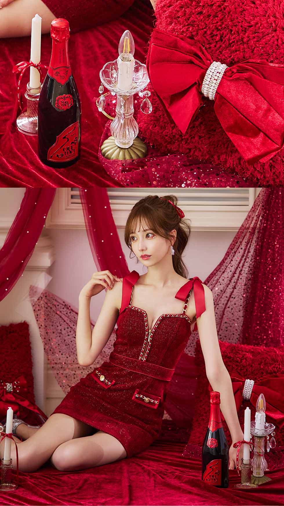 あすか/関西コレクション着用】XSサイズあり【an /アン】 ショルダー