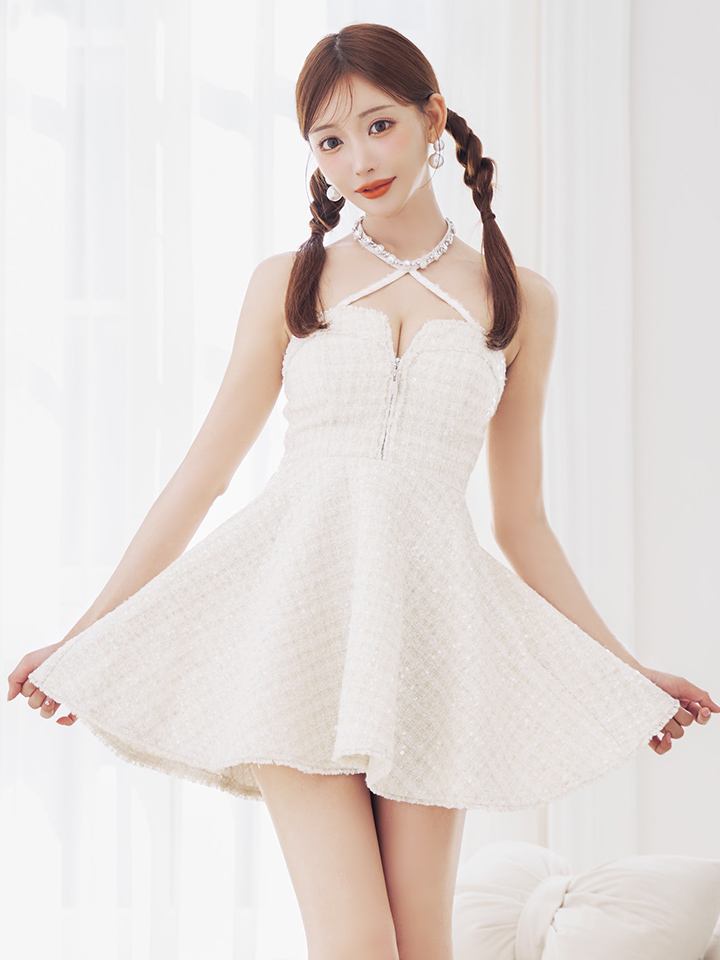 XSサイズあり【ROBE de FLEURS/ローブドフルール】ビジュー