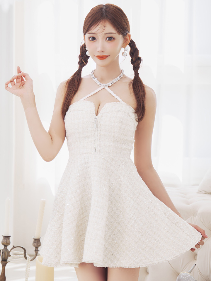 XSサイズあり【ROBE de FLEURS/ローブドフルール】ビジュー