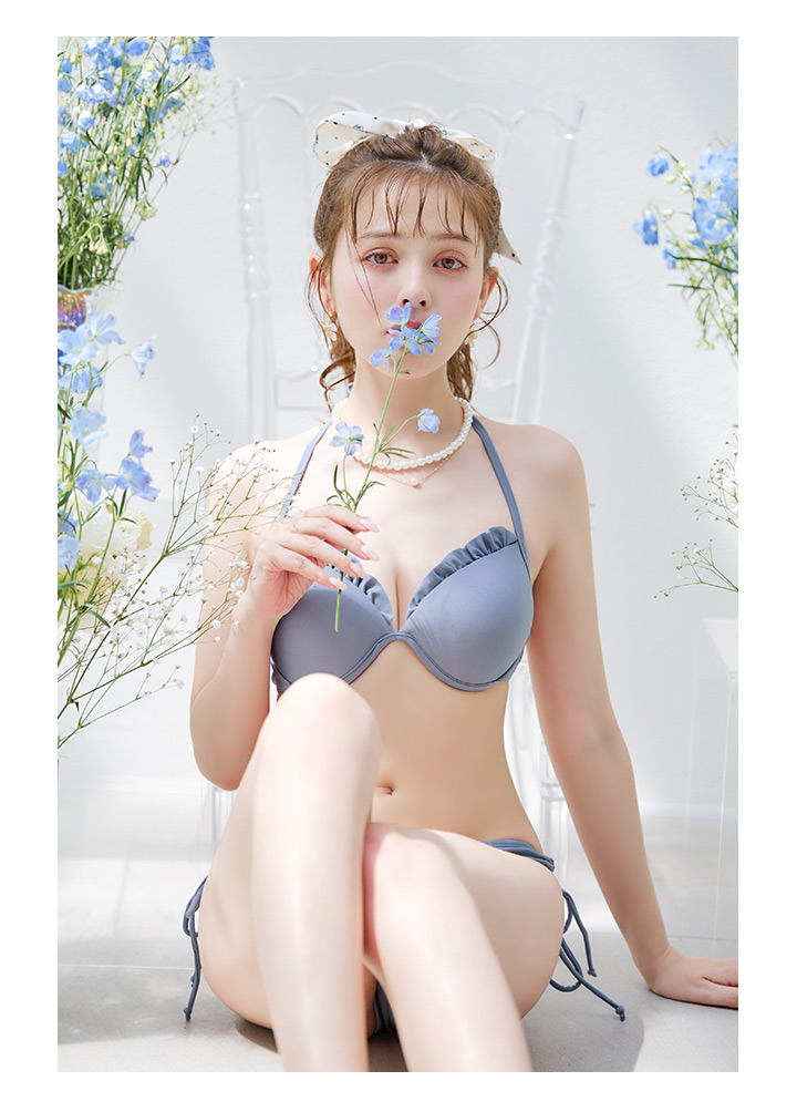 即日発送】【ビキニ】【水着】羽織＆スカート付き4WAYビキニ 4点セット