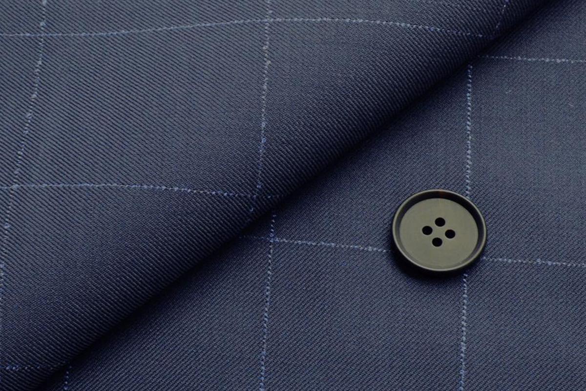 オーダーパンツ]【Super140】ネイビーチェック柄 | オーダースーツの