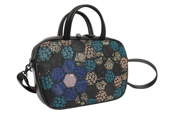 日本製 印伝 パッチワーク 2wayミニボストンバッグ| 株式会社サンレオ